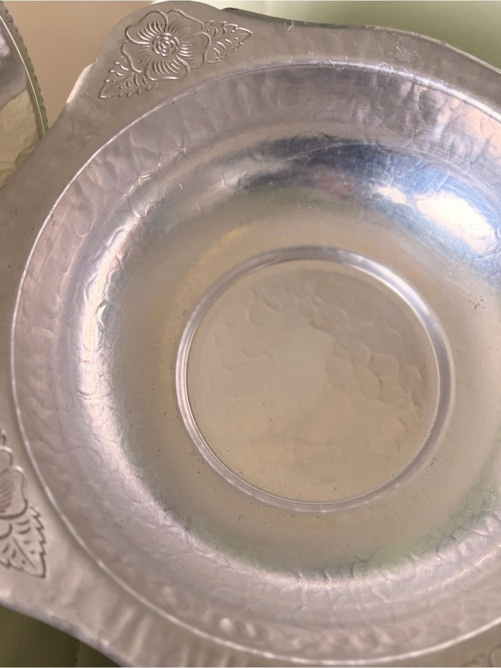 Vintage 1970s Continental Brilliantone Silver Plated Floral Serving Dish - Picture 7 of 10